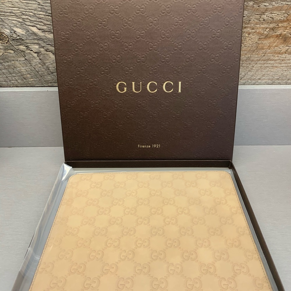New Gucci leather tan mousepad